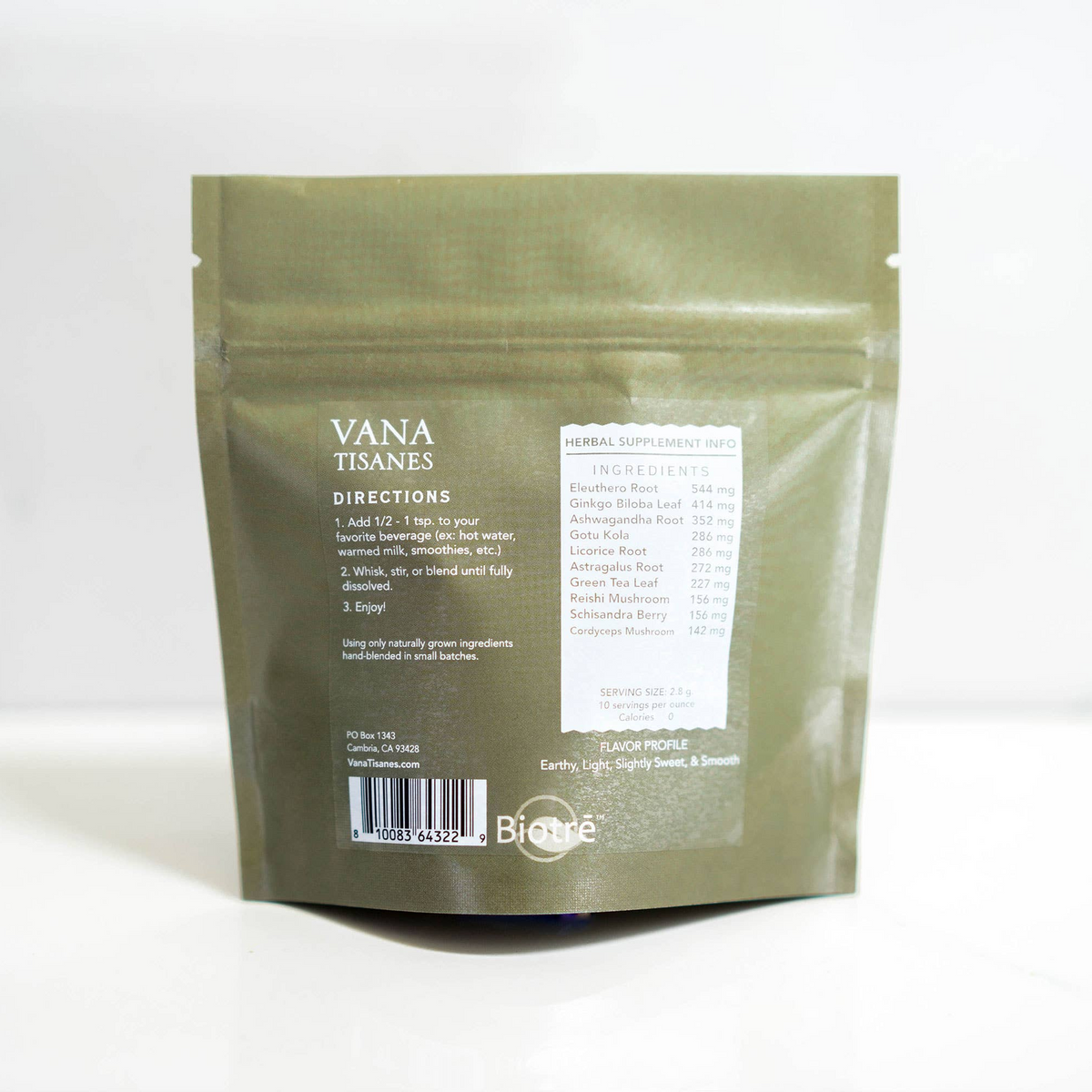 Energy Plant & Mushroom Powder for endurance and focus: 2 oz
