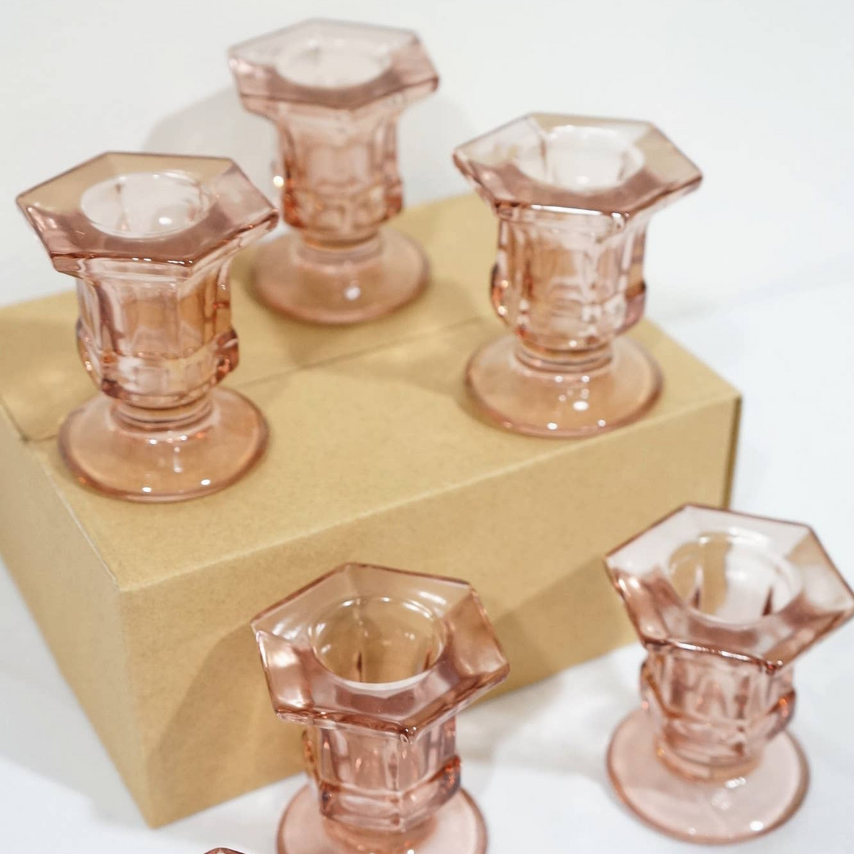 Taper Candle Holder - Mauve