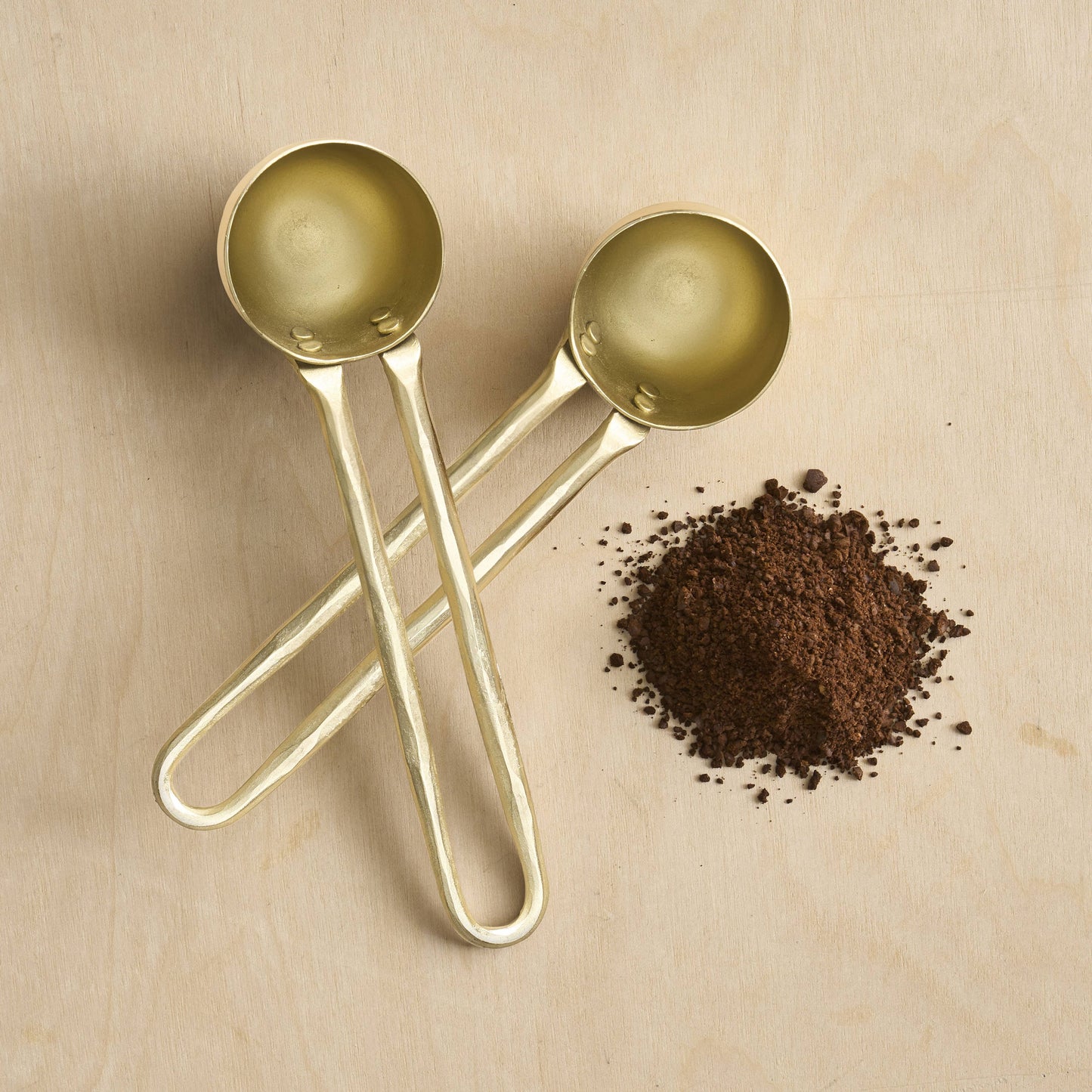 Forged Brass Coffee Scoop