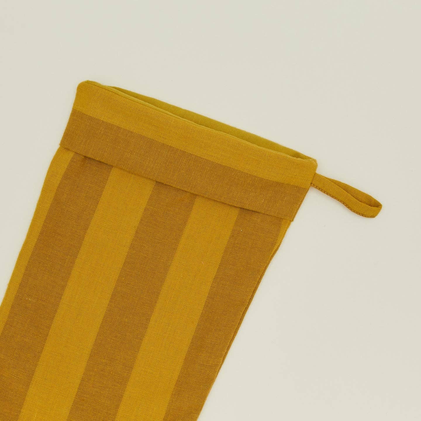Mustard & Bronze Striped Stocking