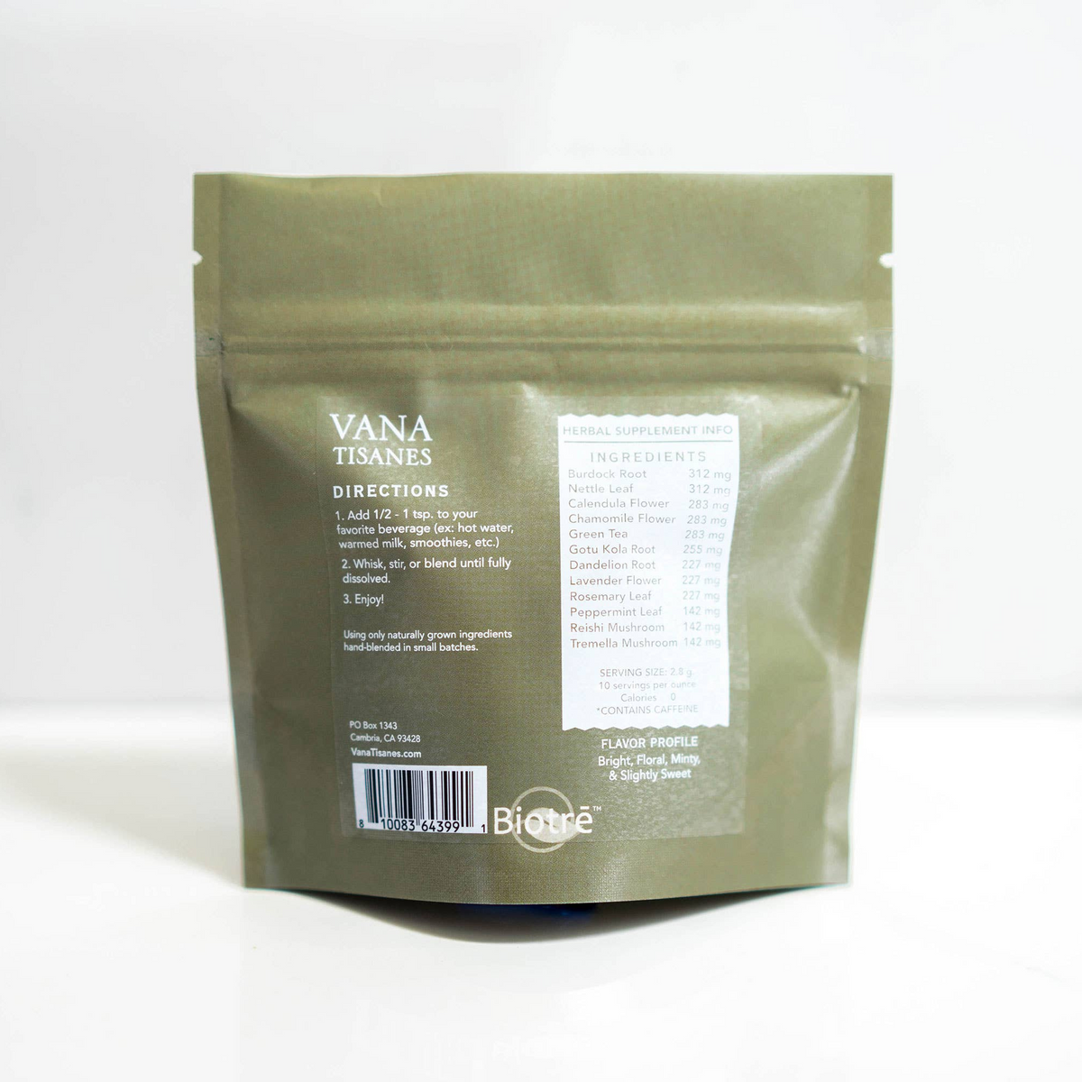Hair + Skin Plant & Mushroom Powder for beauty health: 2 oz