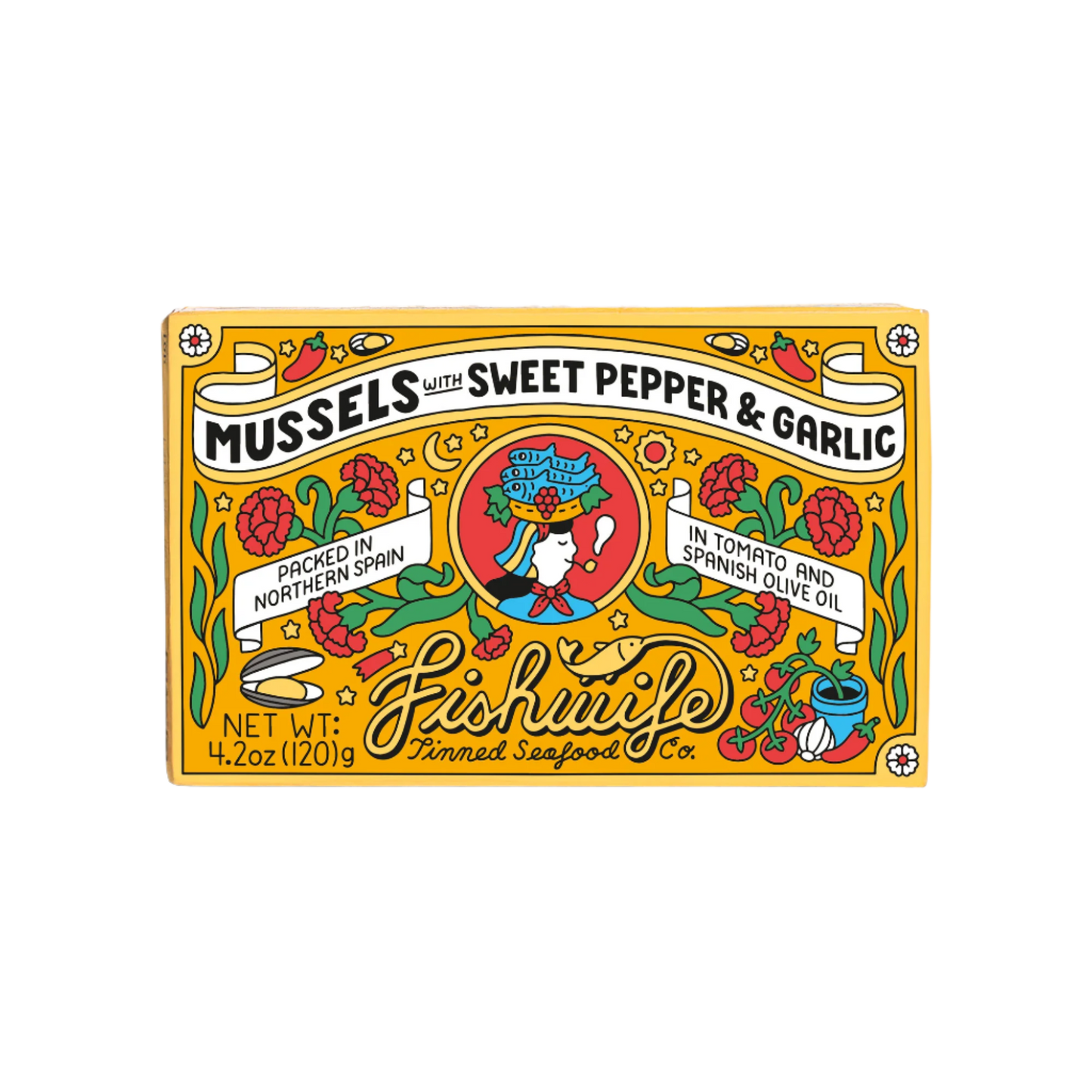 Mussels with Sweet Pepper & Garlic
