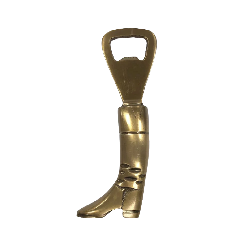Antiqued Brass Boot Bottle Opener