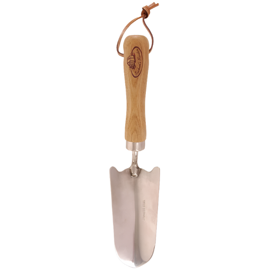 Stainless + Wood Garden Hand Shovel