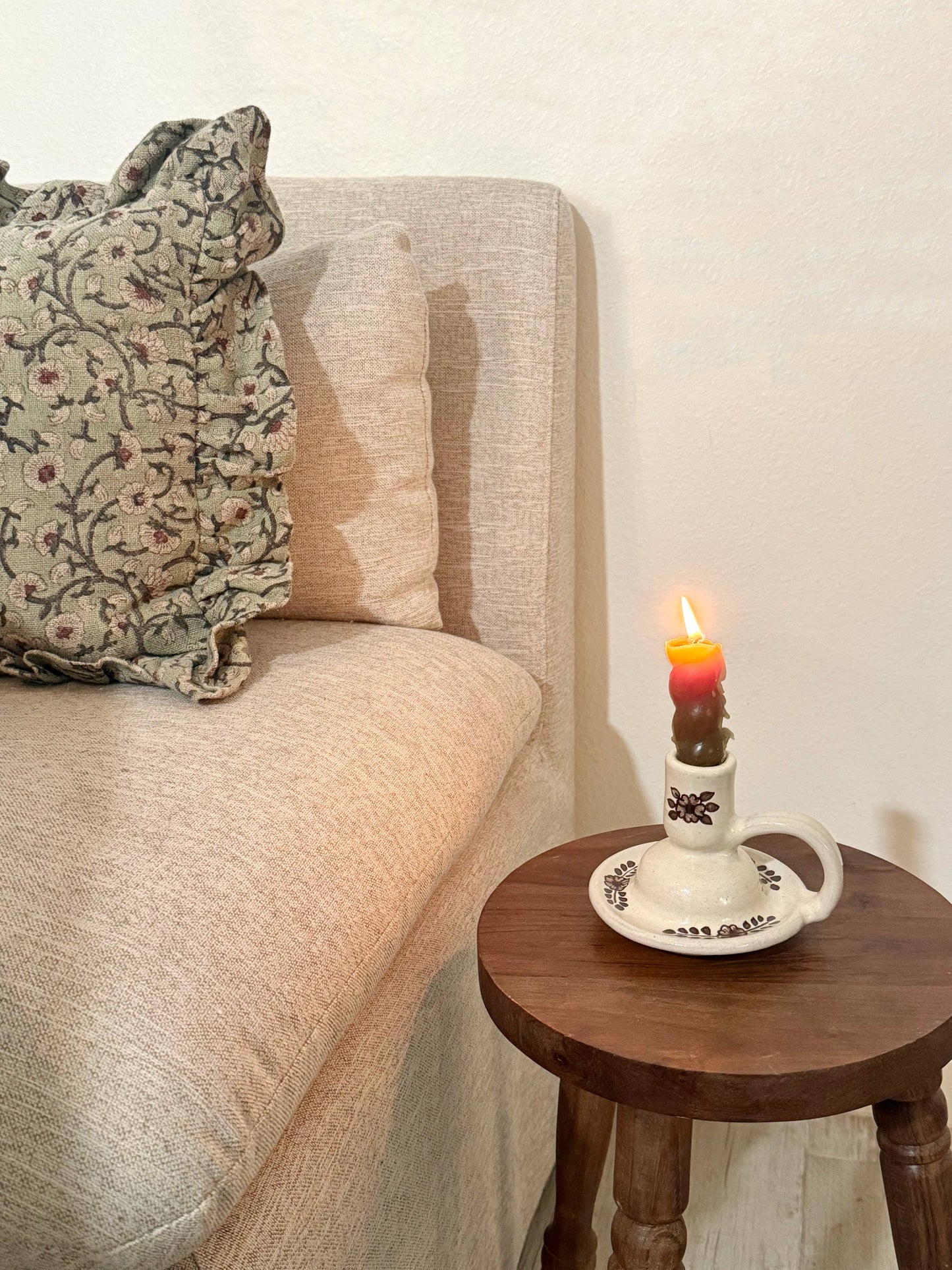 Hand Painted Margot Candle Holder