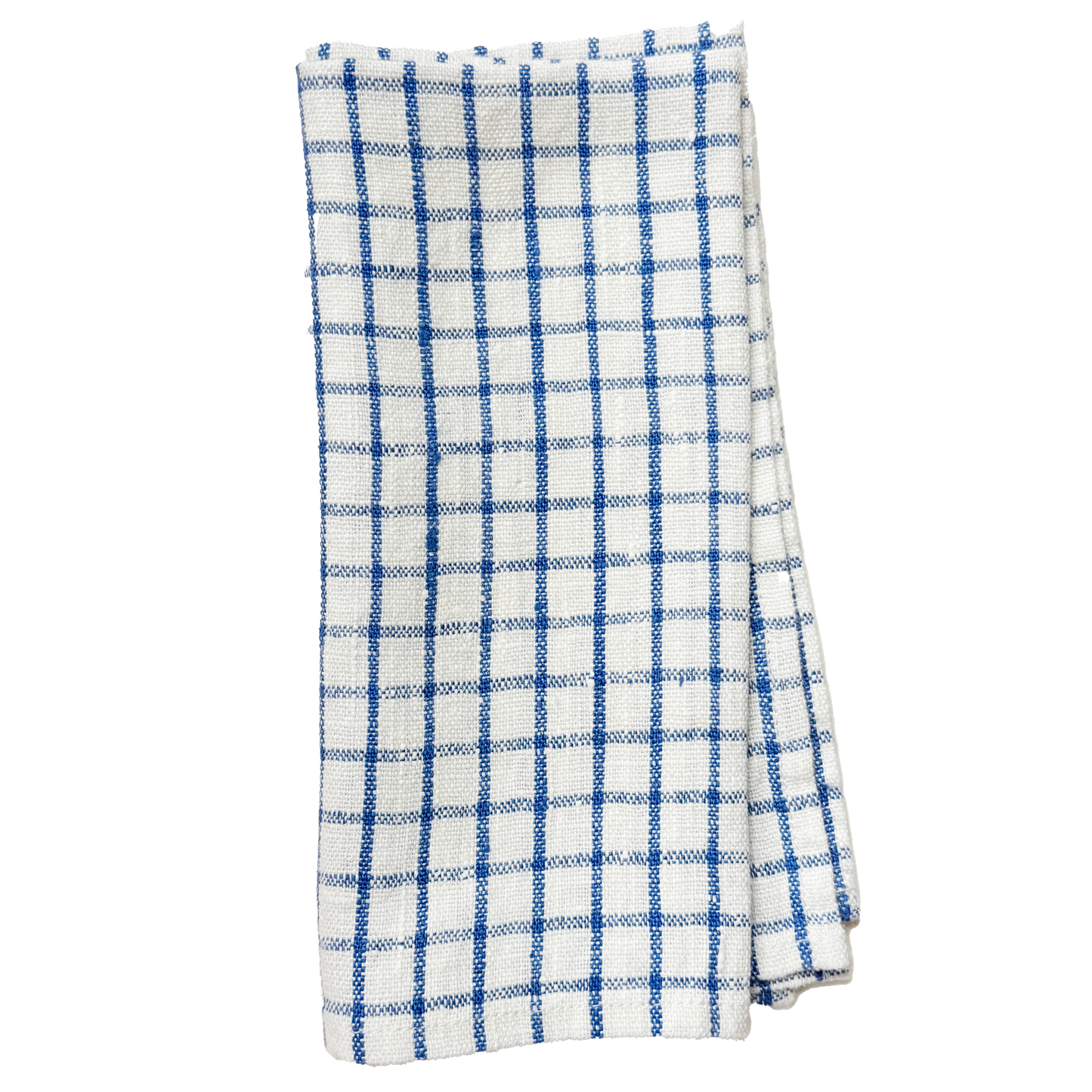 Linen Napkin - Blue Grid