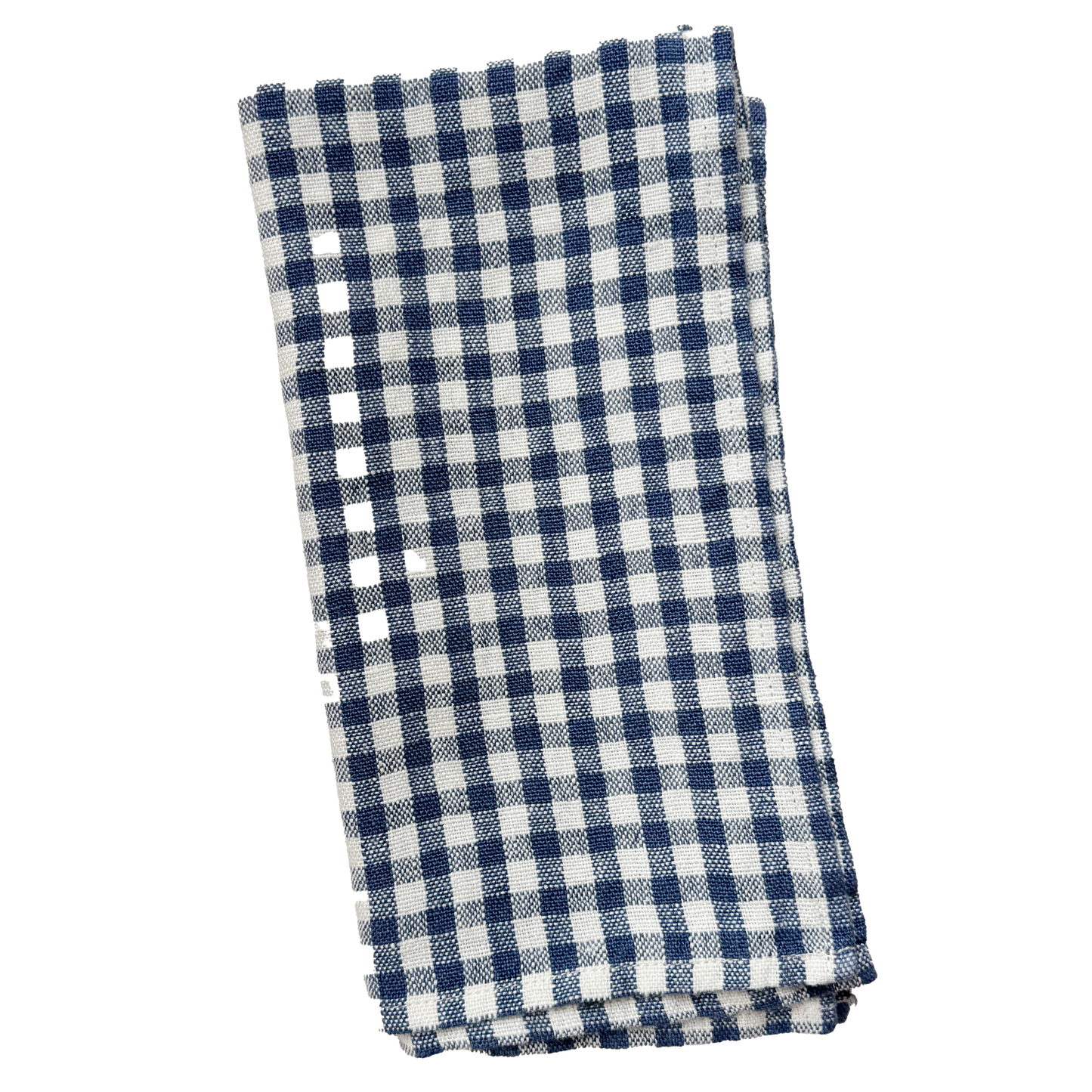 Linen Napkin - Indigo Check