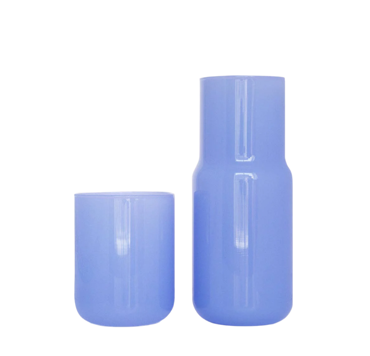 Tinted Glass Carafe - Periwinkle