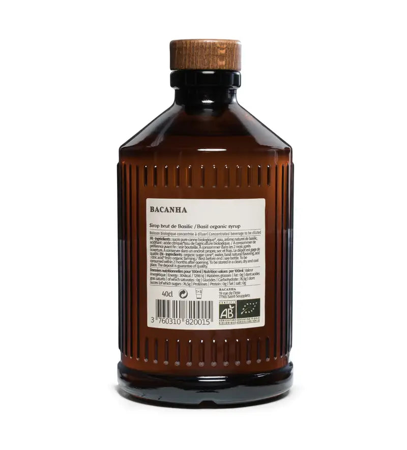 Bacanha Organic Basil Syrup