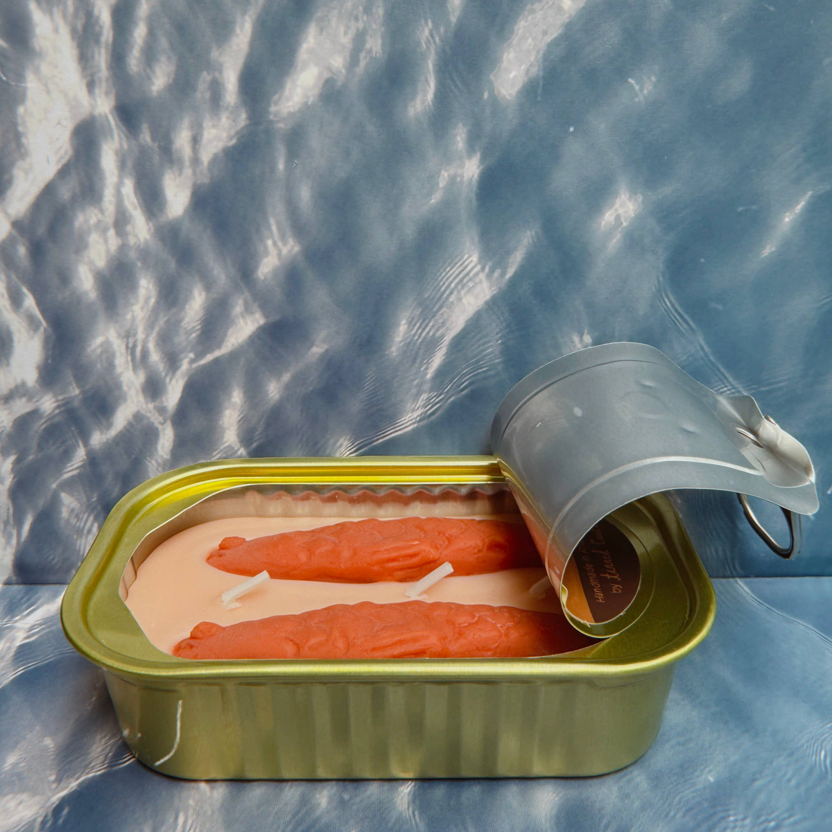 Tinned Fish Candle - Oakmoss & Amber Soy Wax Summer Gift