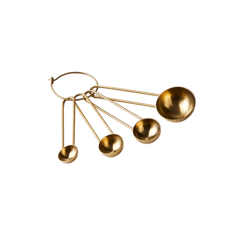 Simple Measuring Spoons - Brass