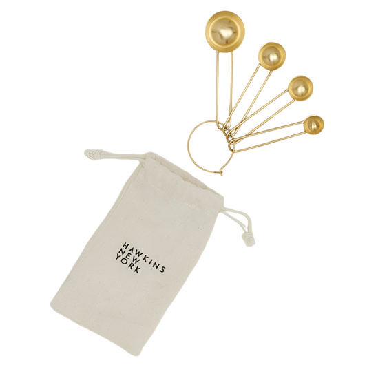 Simple Measuring Spoons - Brass