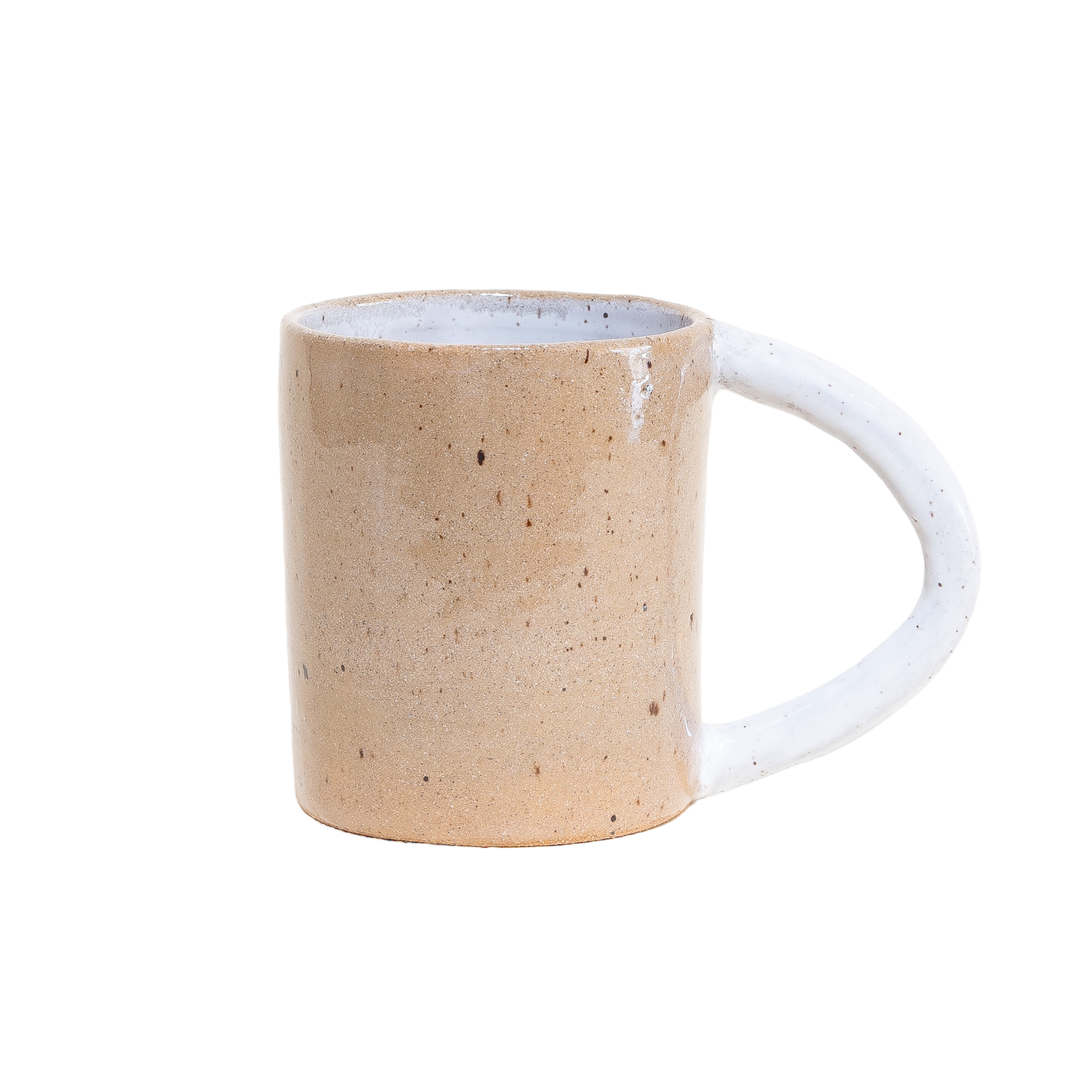 Color Block Mug - White