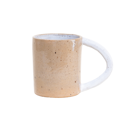 Color Block Mug - White