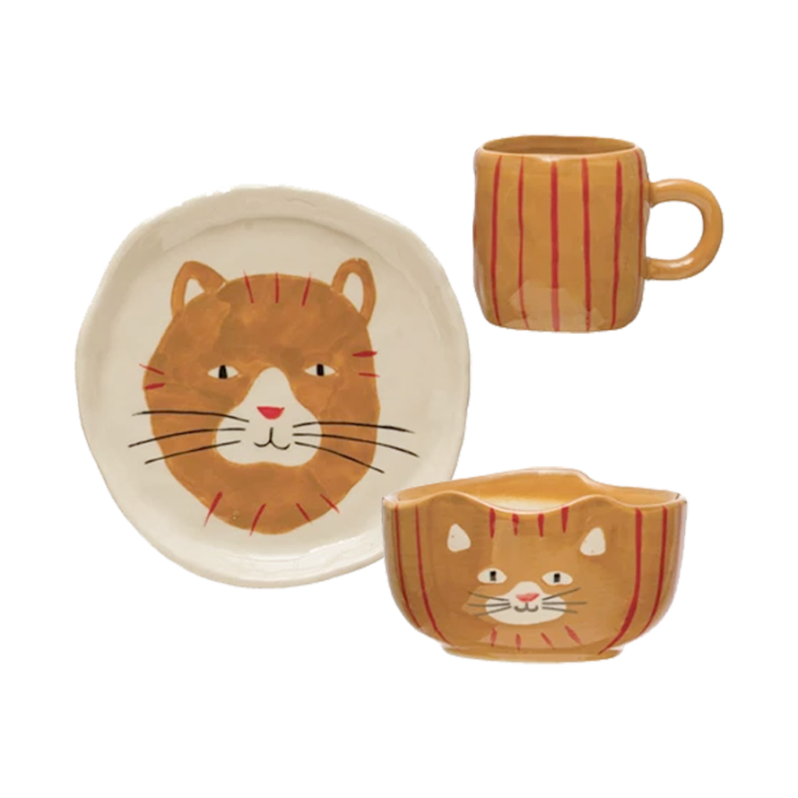 Kid's Stoneware Meal Set