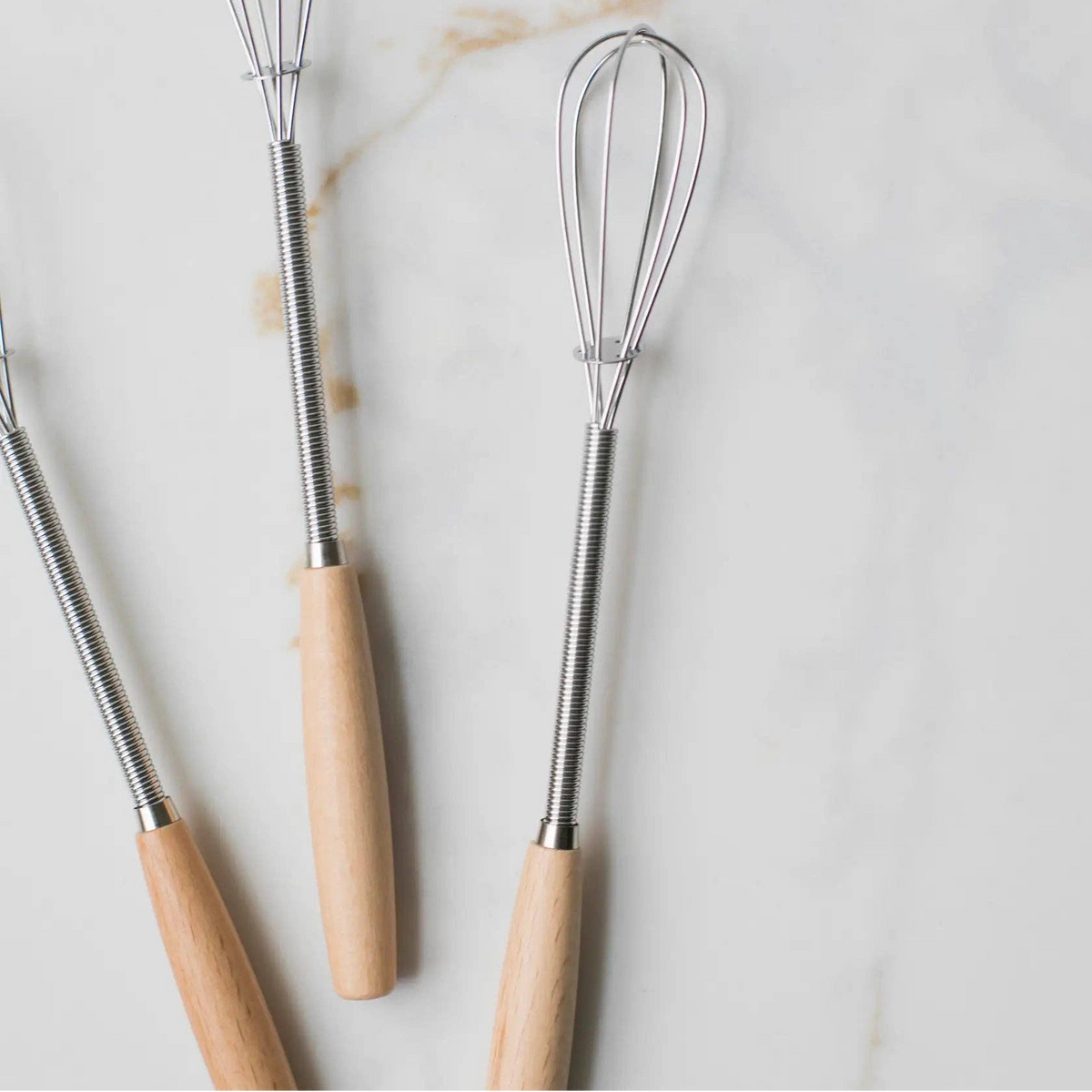 Mini Whisk with Wood Handle