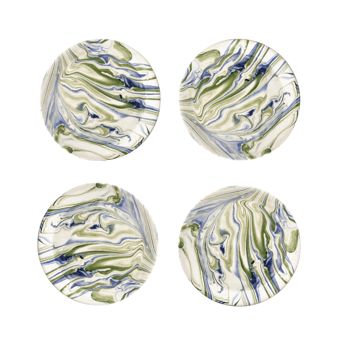 Marbled Ocean Salad Plate