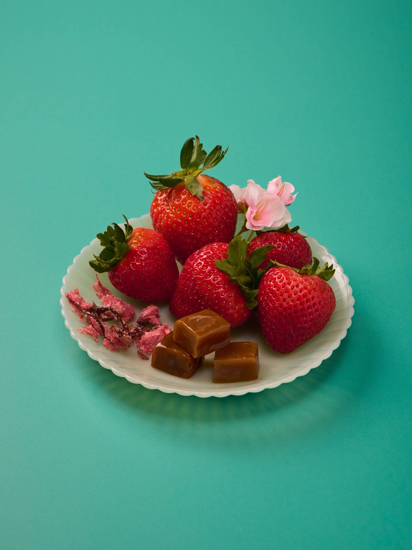 Strawberry Sakura Caramels