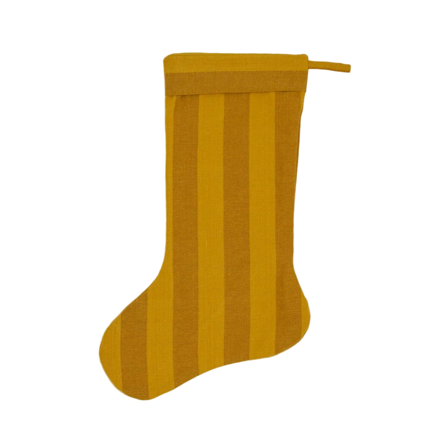 Mustard & Bronze Striped Stocking
