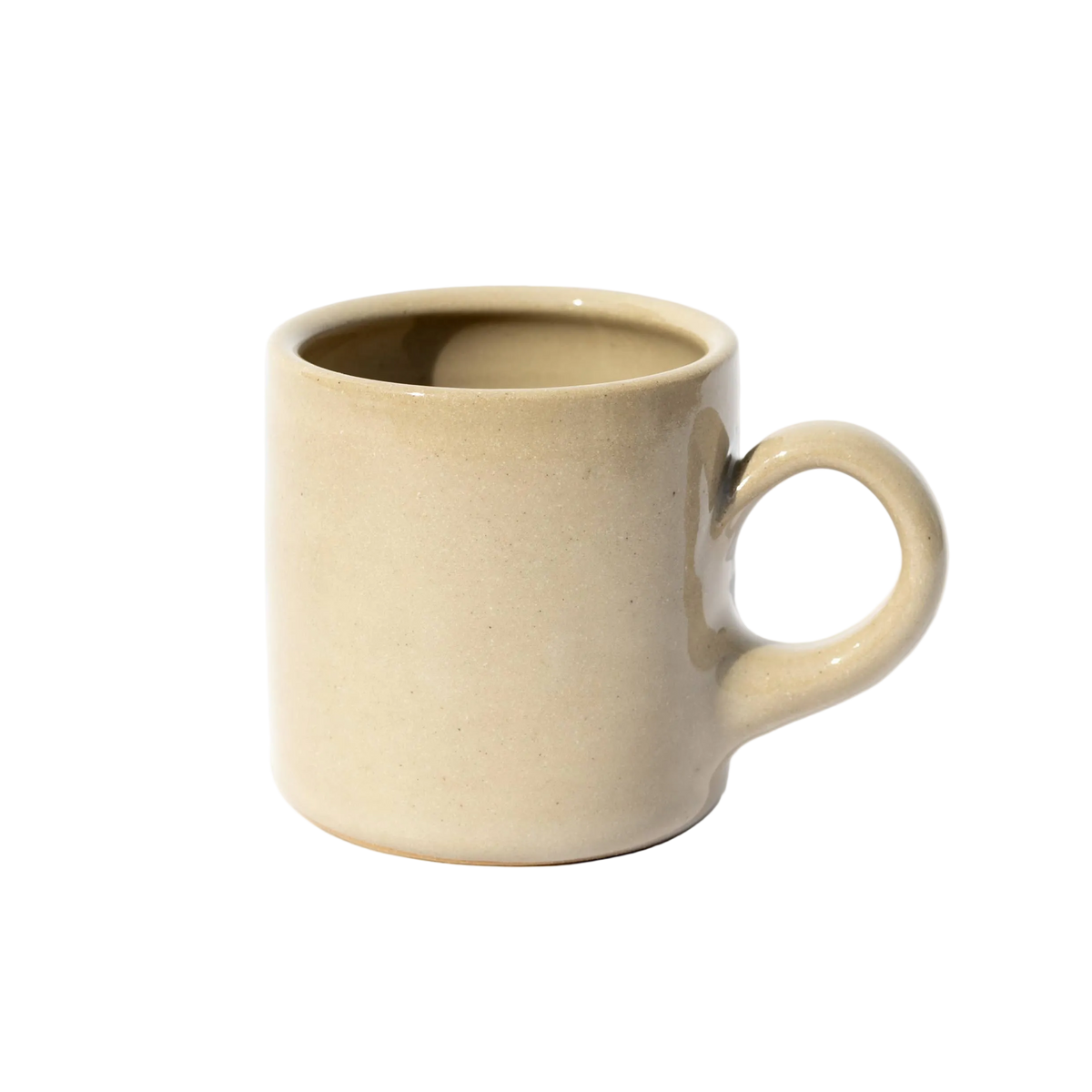 Small Handmade Café Mugs: Sandbar (glossy)
