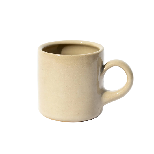 Small Handmade Café Mugs: Sandbar (glossy)
