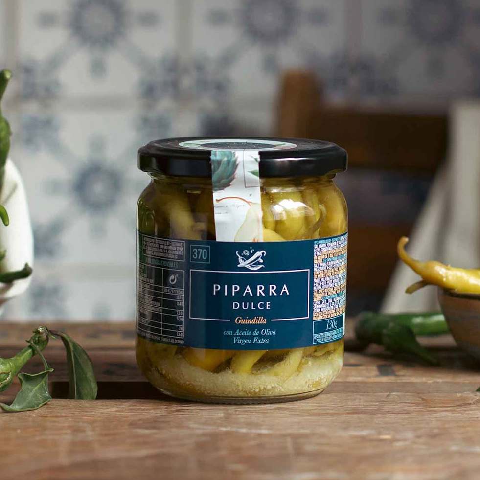 Garden Delights. Piparra Peppers w/ Extra Virgin Olive Oil.