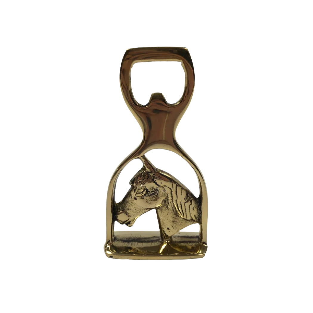 Solid Brass Horse Head Bottle Opener