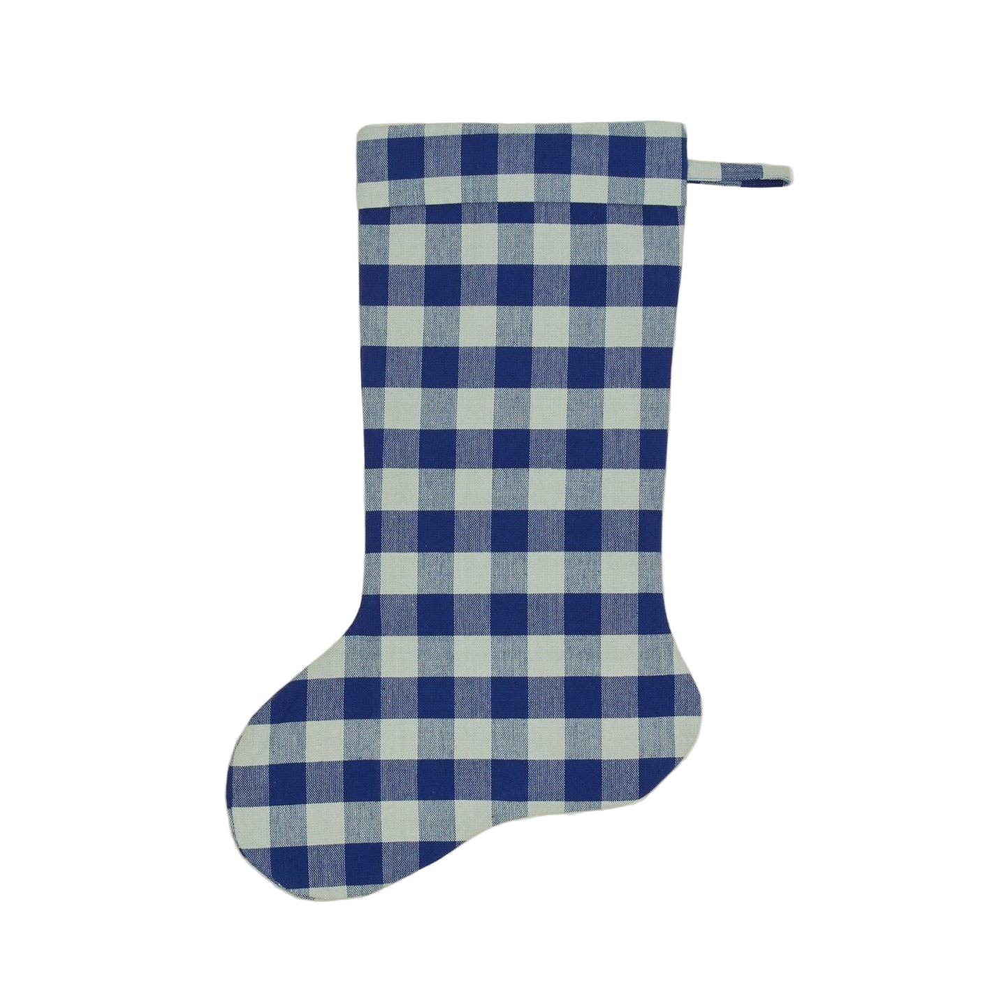 Sky & Blue Gingham Stocking