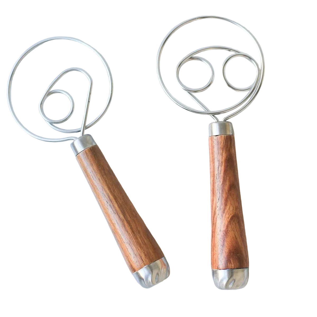 Rosewood Wooden Handle Dough Whisk