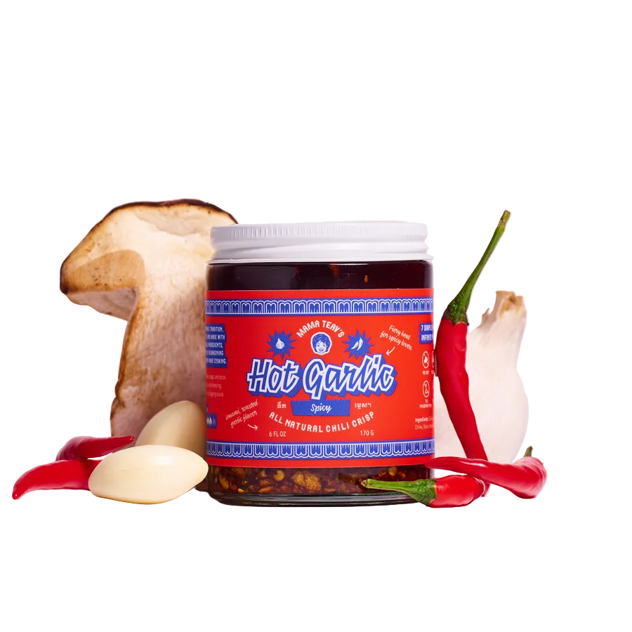 Hot Garlic Chili Crisp — Spicy (6oz) All Natural