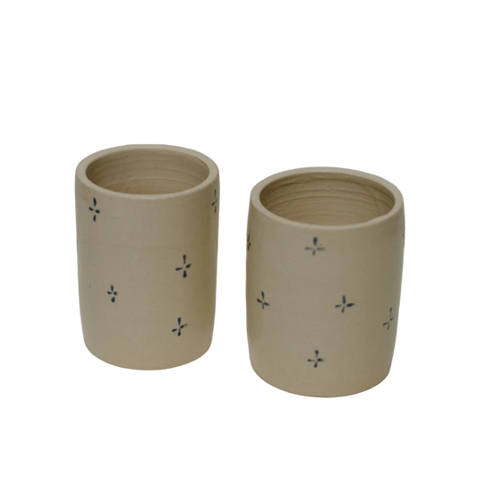 Ceramic Blue Star Cup