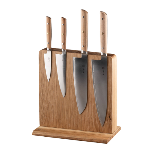 Handmade Oak Magnetic Knife Block