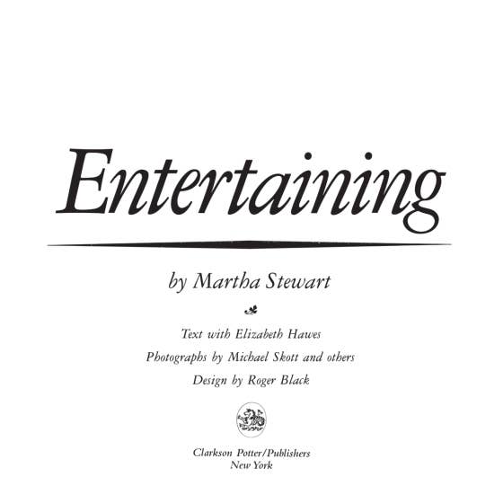Entertaining