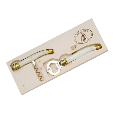 Jean Dubost Corkscrew & Bottle Opener Ivory