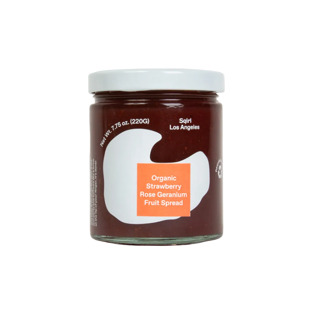 Certified Organic Strawberry & Rose Geranium Fruit Spread