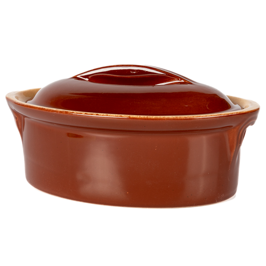 Vintage Oval Lidded Baking Dish