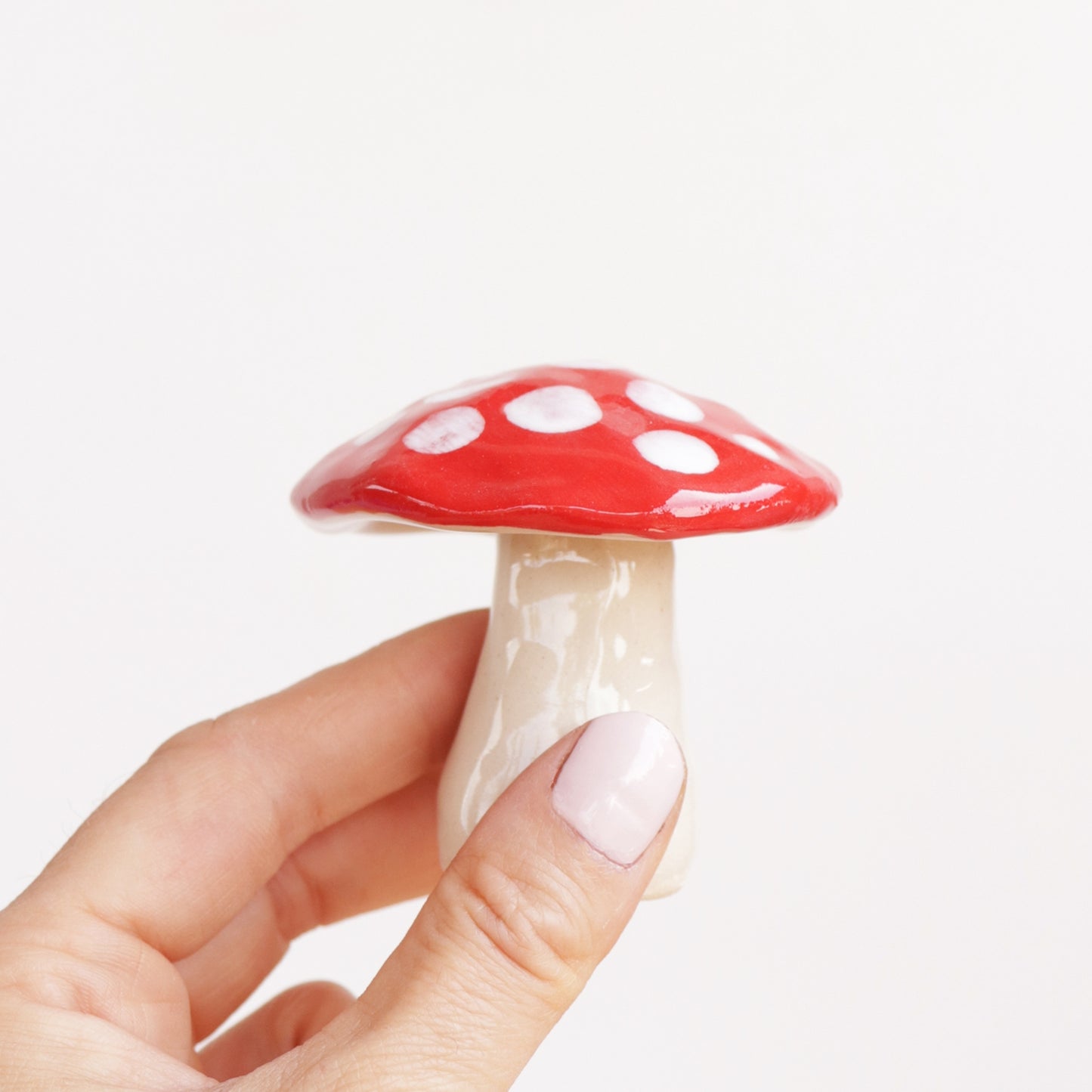 Mini Ceramic Mushroom Sculpture