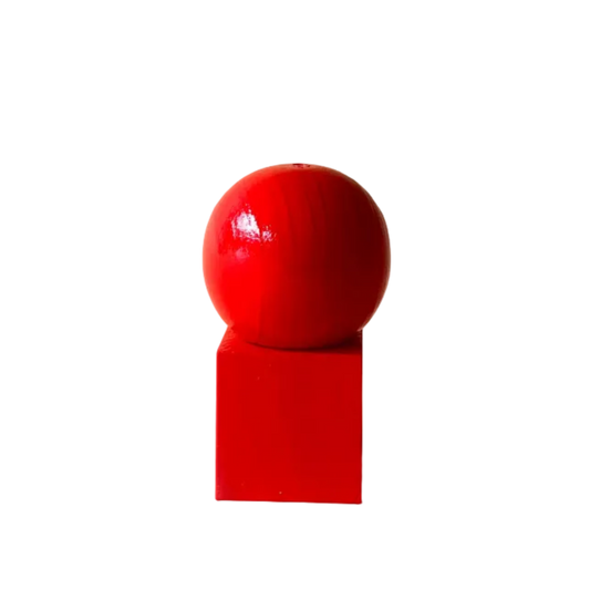 Wooden Incense Holder - Lollipop Red