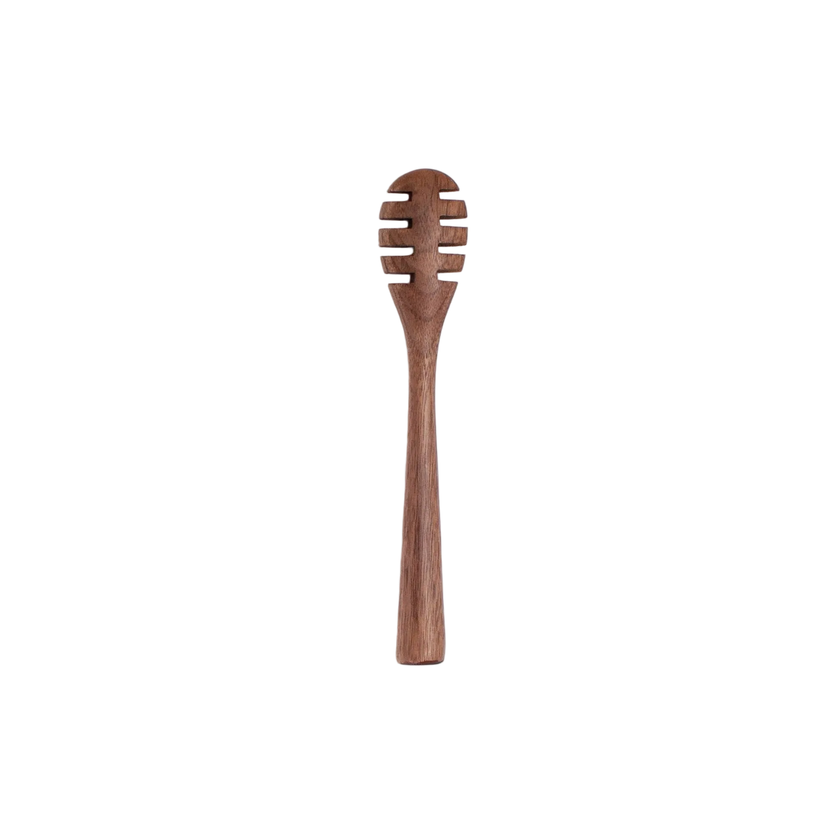 6" Walnut Wood Honey Dipper - Handmade Kitchen Utensil