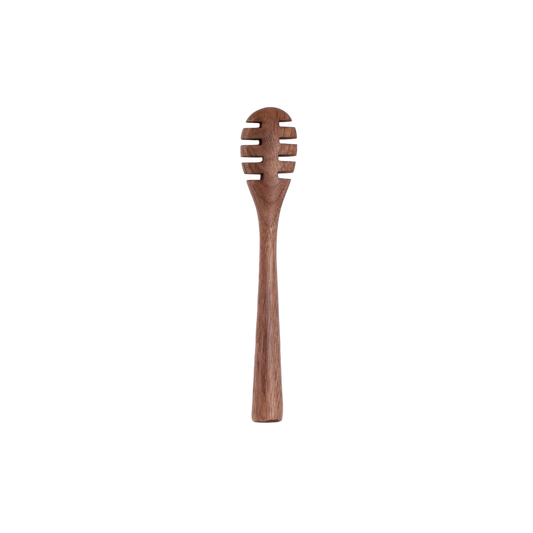 6" Walnut Wood Honey Dipper - Handmade Kitchen Utensil