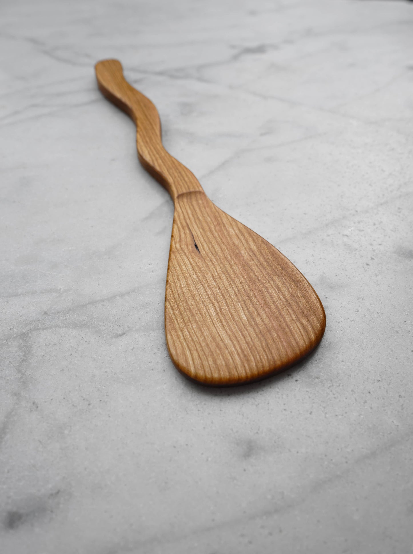 Squiggly Spatula - Cherry Wood