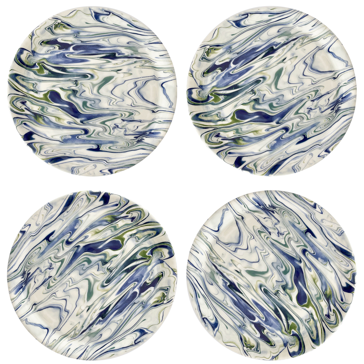 Marbled Ocean Dinner Plate