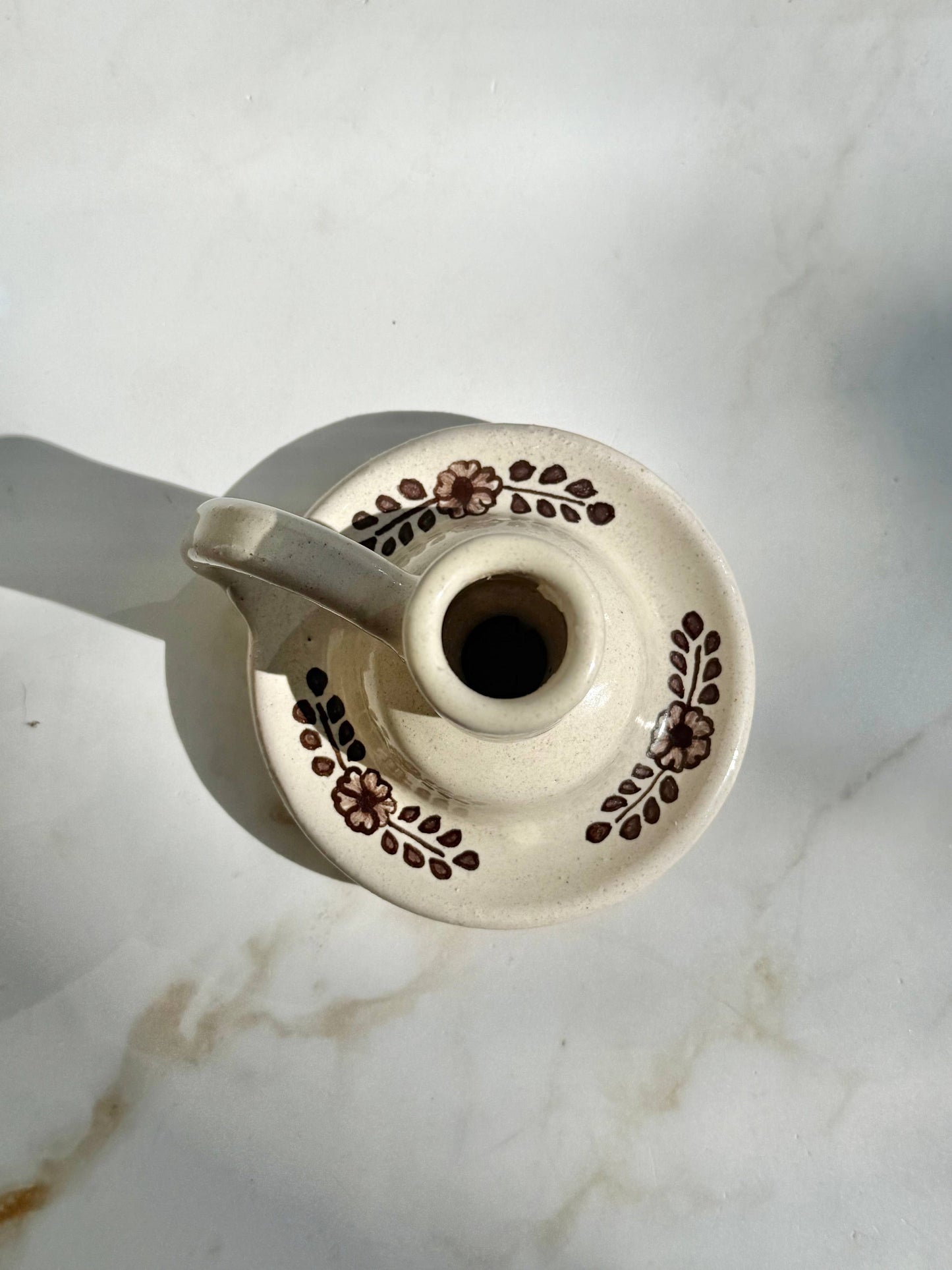 Hand Painted Margot Candle Holder