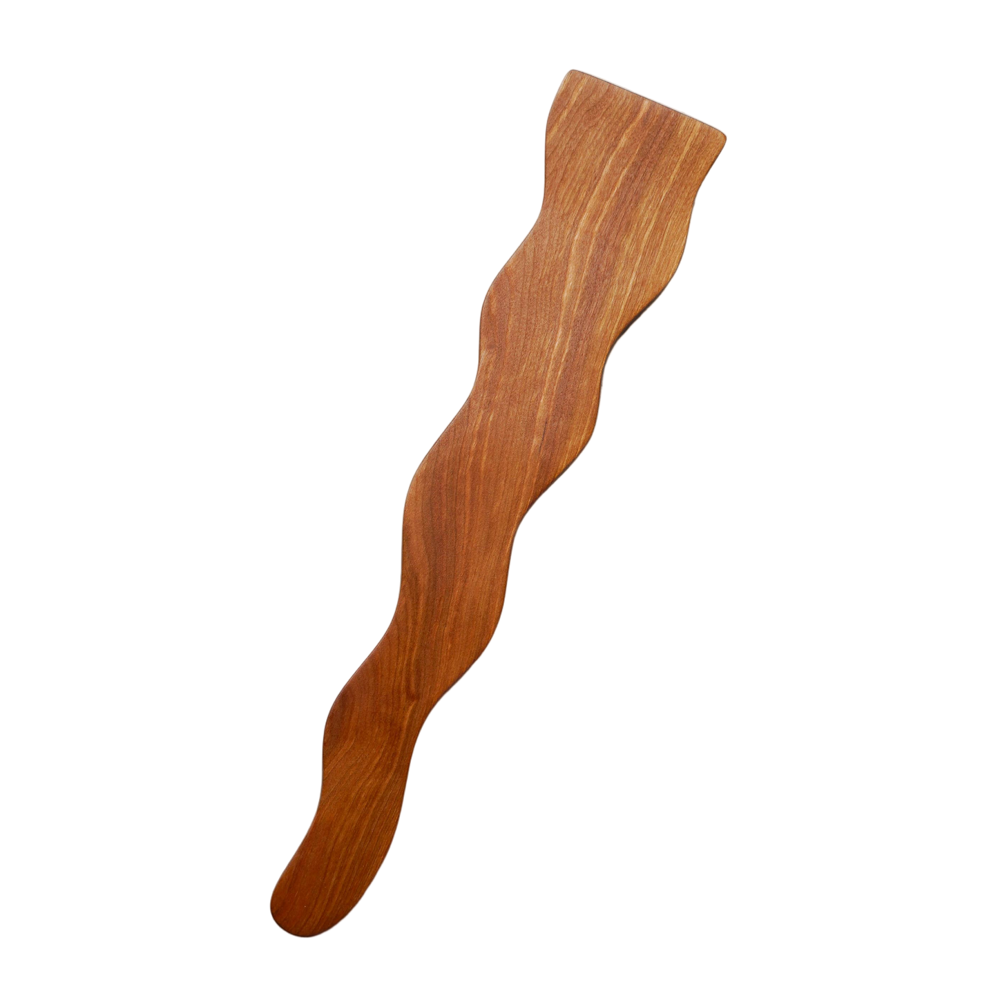 Wavy Spatula - Cherry Wood