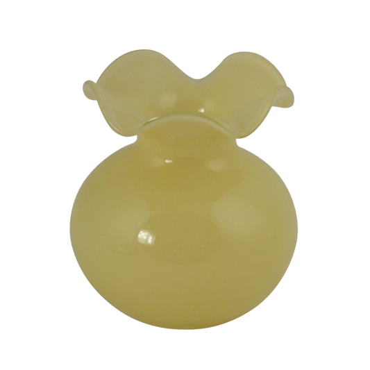 Handblown Butter Glass Vase