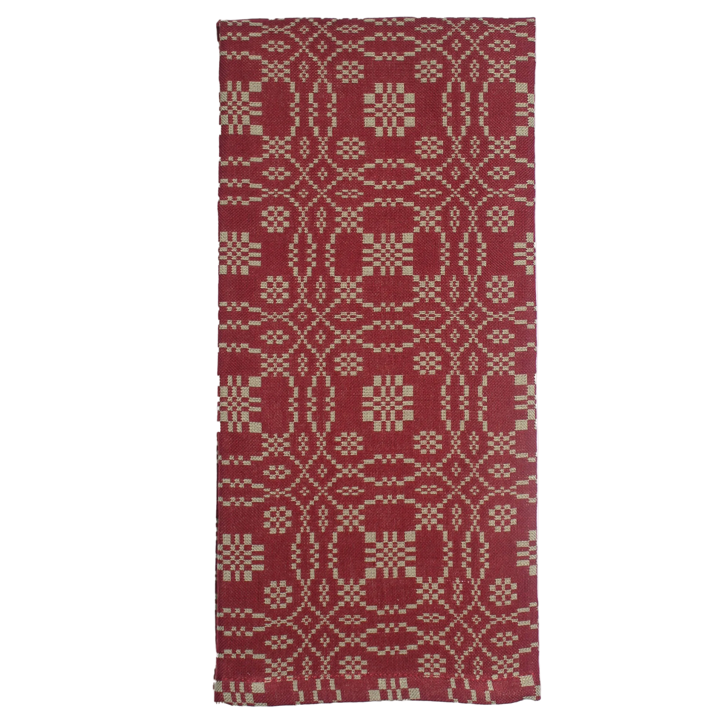 Lover's Knot Barn Red Towel