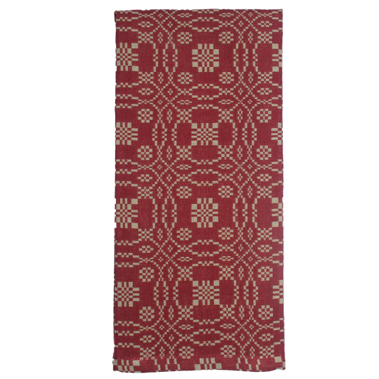 Lover's Knot Barn Red Towel