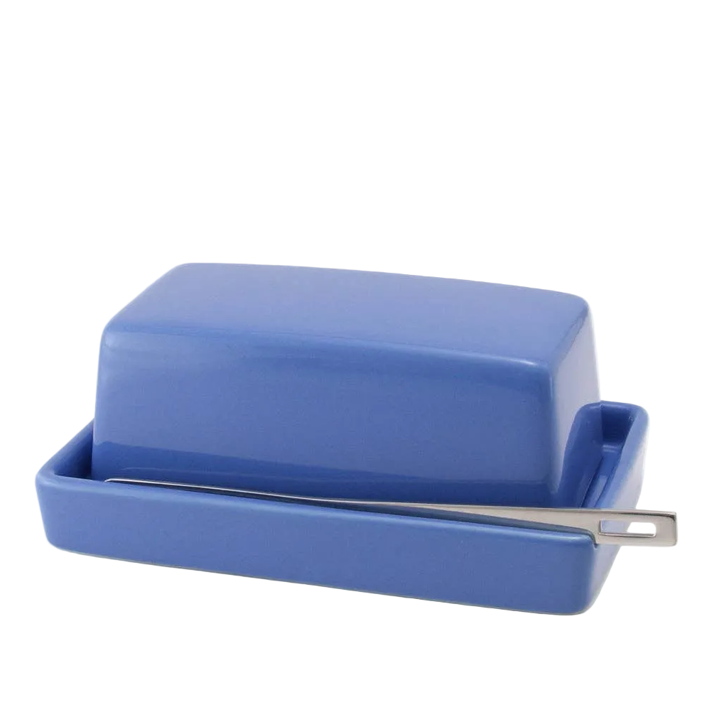 Butter Dish with Knife - Blueberry
