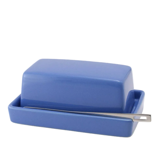 Butter Dish with Knife - Blueberry