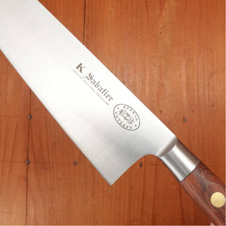 K Sabatier x Bernal Cutlery Nouvel Ideal 8.75" Chef Bolsterless Carbon Palissander